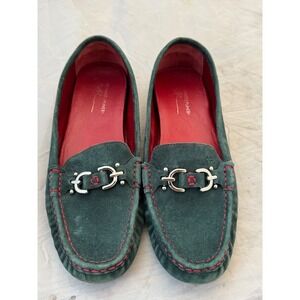 Donald Pilner Blue Suede Shoes Horsebit Loafers Casual Summer Viky Men's Size 10